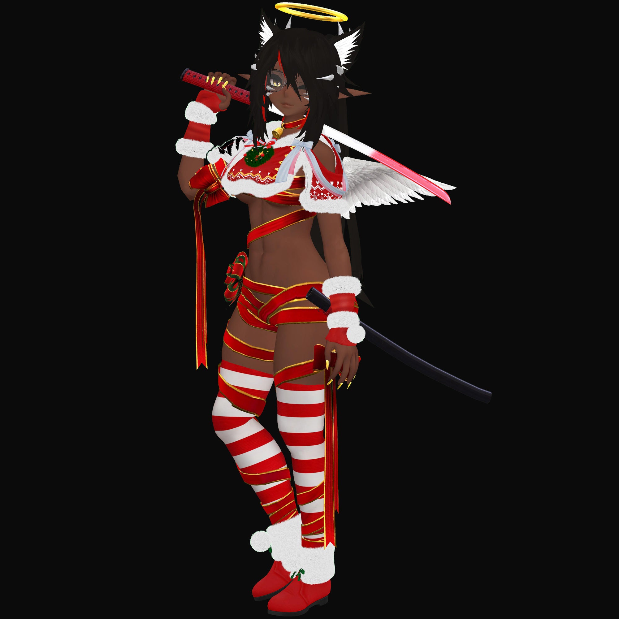 Godelfie God Elfie holidays godfall vrchat vr avatar vrc egirl custom premium erp christmas