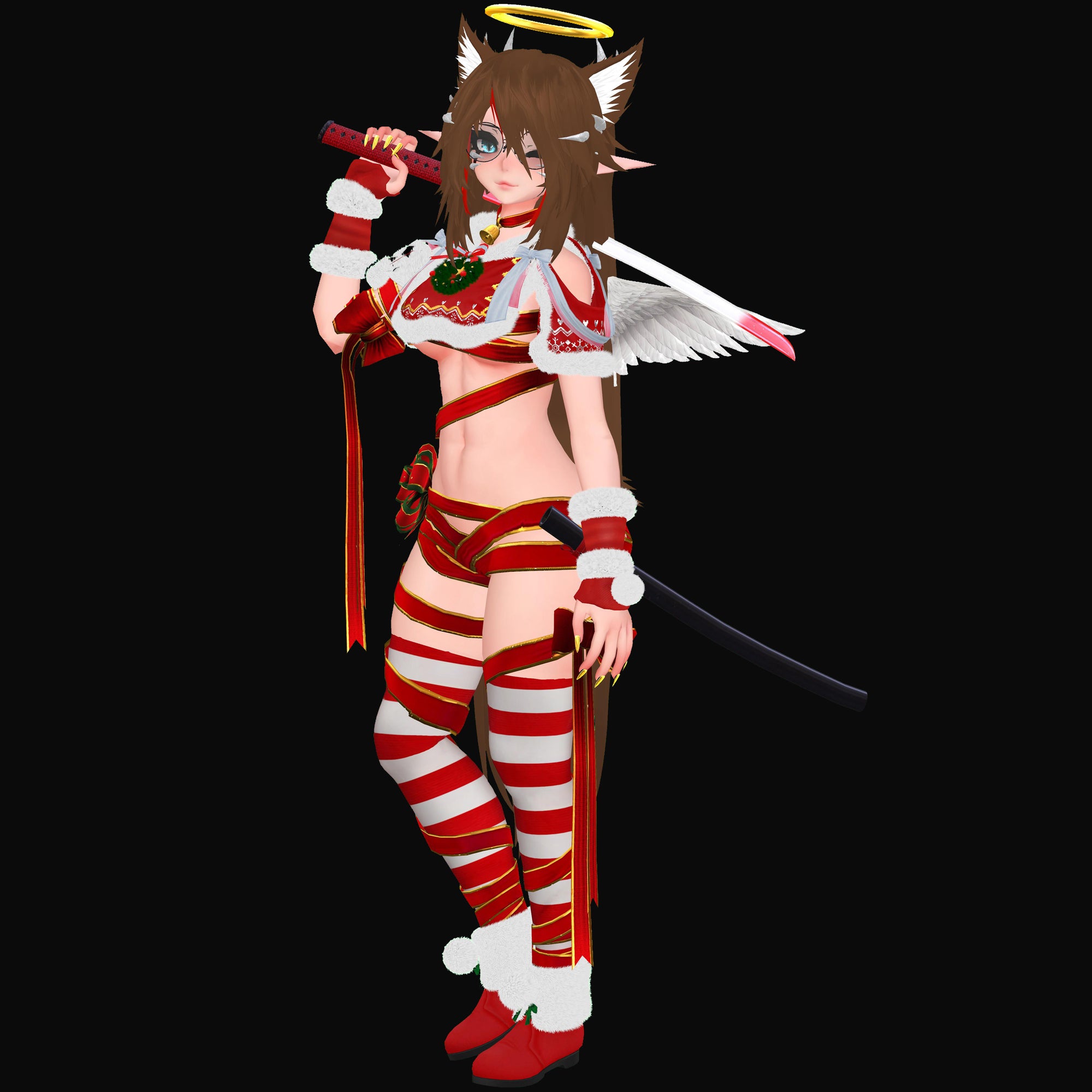 Godelfie God Elfie holidays godfall vrchat vr avatar vrc egirl custom premium erp christmas