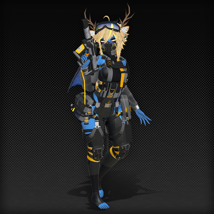 GodRevenger Blue Skin version VRCHAT AVATAR