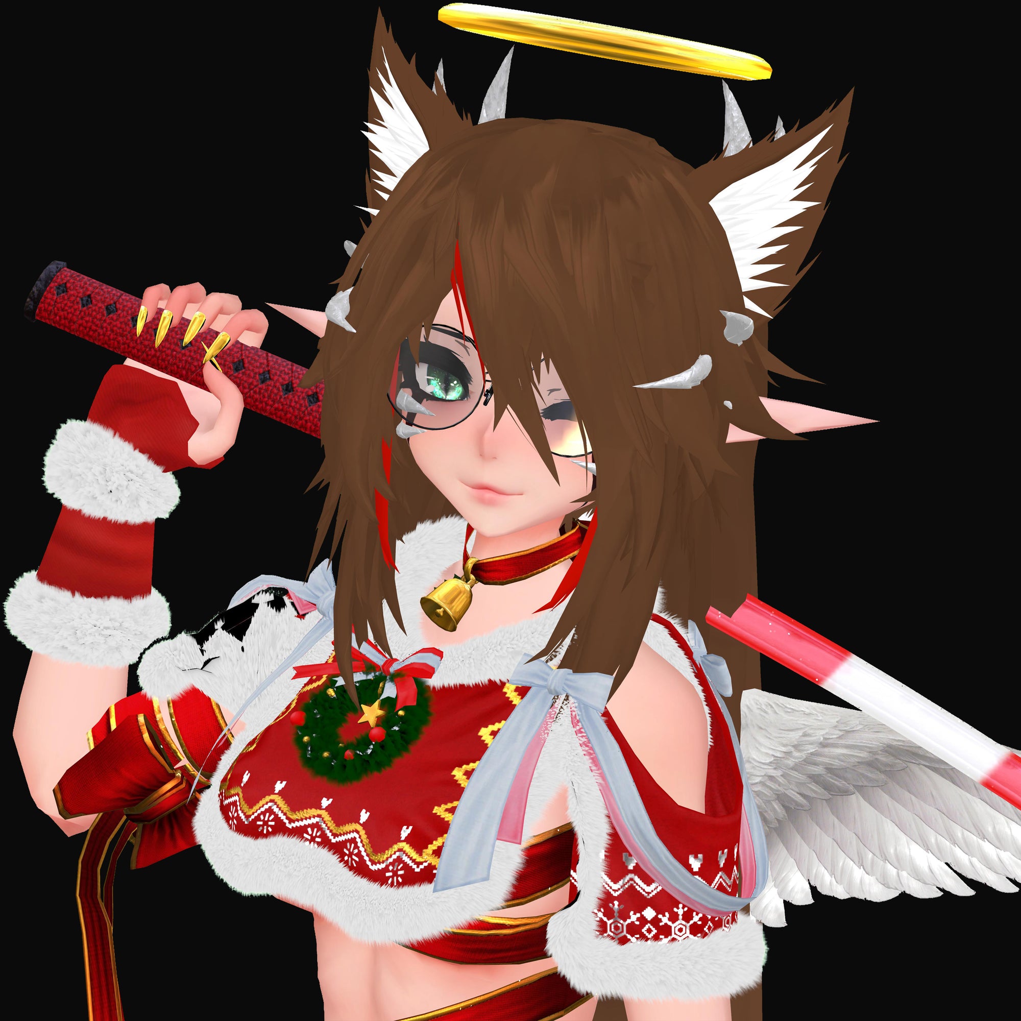 Godelfie God Elfie holidays godfall vrchat vr avatar vrc egirl custom premium erp christmas