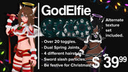 Godelfie God Elfie holidays godfall vrchat vr avatar vrc egirl custom premium erp christmas